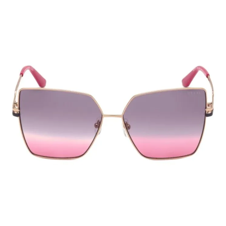 GUESS Metal Butterfly Sunglasses Women's Gold-2