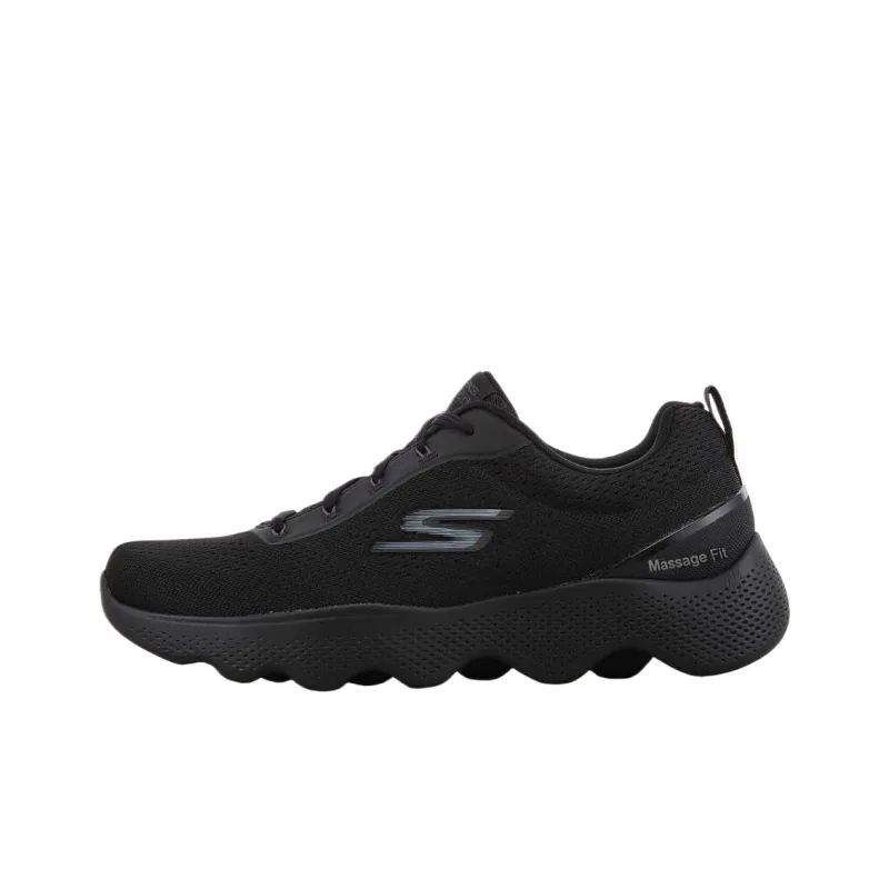 Skechers Go Walk Massage Fit Low Top Running Shoes Men's Black-0