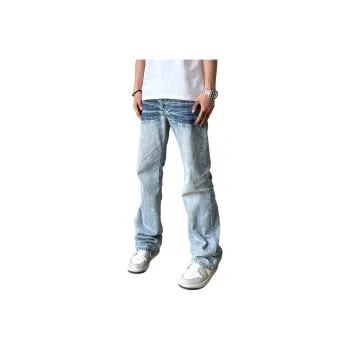 Menglaini Jeans Unisex Blue