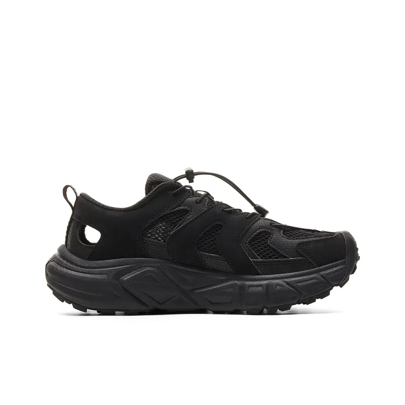 PEAK Cushioning, Slip Resistant, Rebound Low Top Running Sandal Men's All Black-1