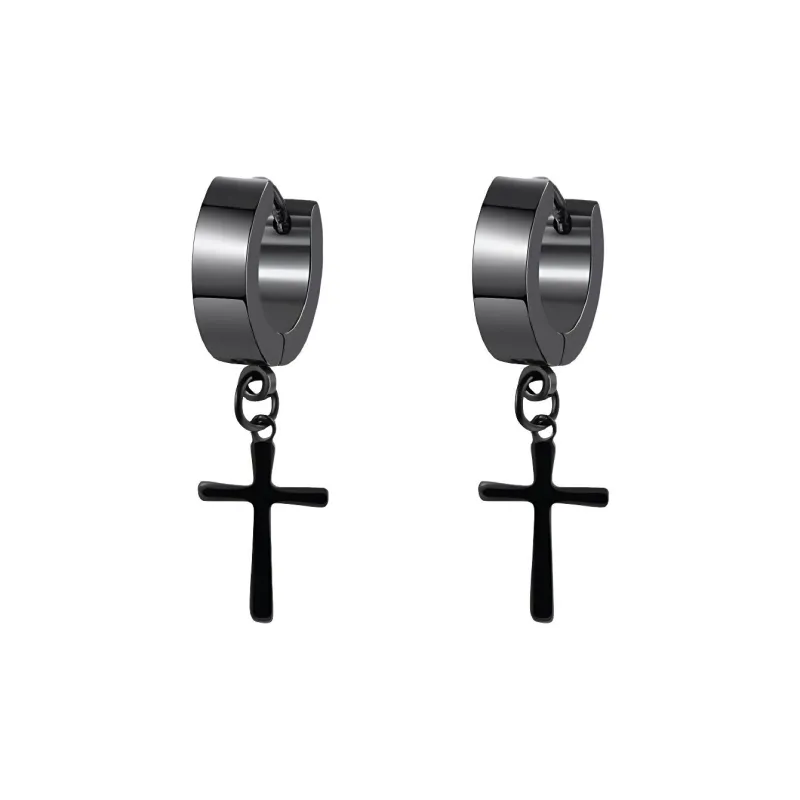 DAIRUO Copper Clip On Earrings Men's-0