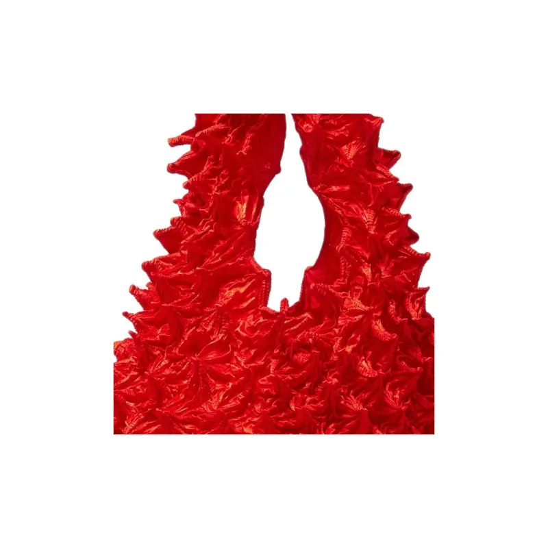 BUNZABURO Polyester Sea Urchin Bag Durian Bag Handbag Women's Red-2