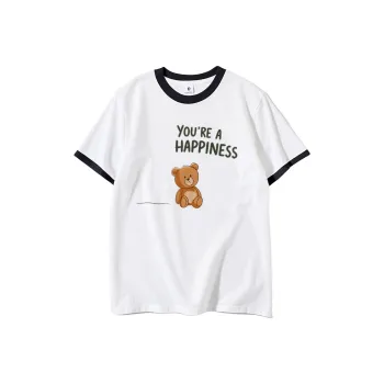 FAIRWHALE Drop Shoulder Sleeve T Shirt Women's