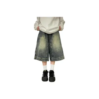 Weles Denim Shorts Unisex Vintage Blue