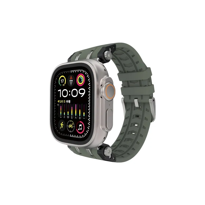 KVZUVUU Apple Compatibility Watch Band Silicone Material-7