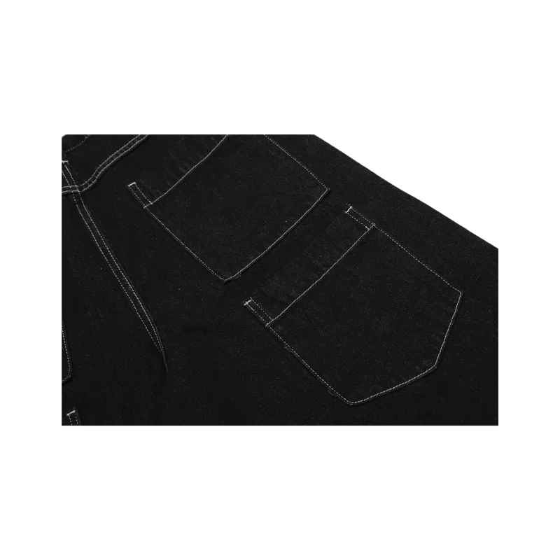 WLNEXT Capri Pants With Stylish Niche Cool And Trendy Brand Jeans Pants Unisex-2