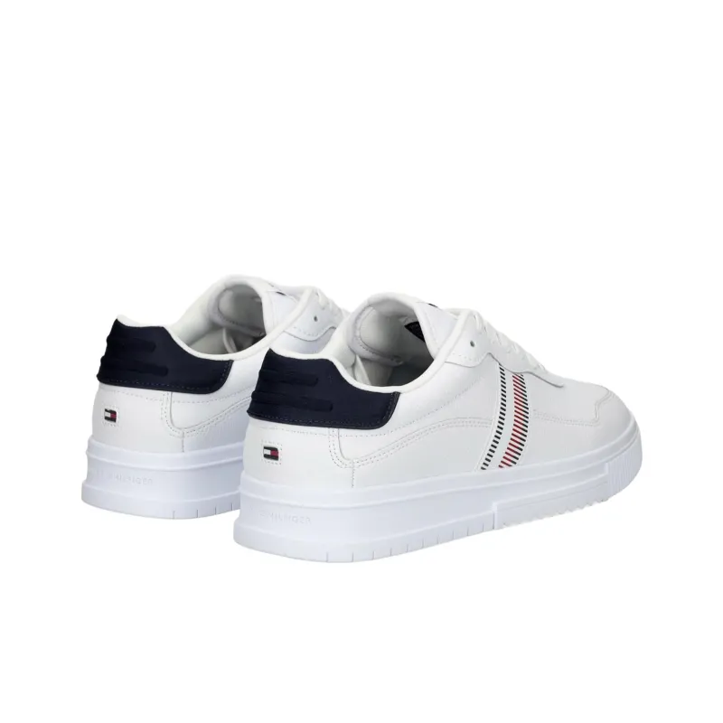 Tommy Hilfiger Low Top Skateboard Shoes Men's White-1