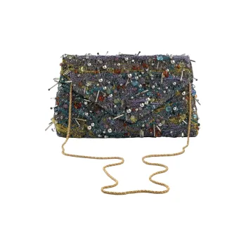 DRIES VAN NOTEN Embellished Envelope Bag Yellow