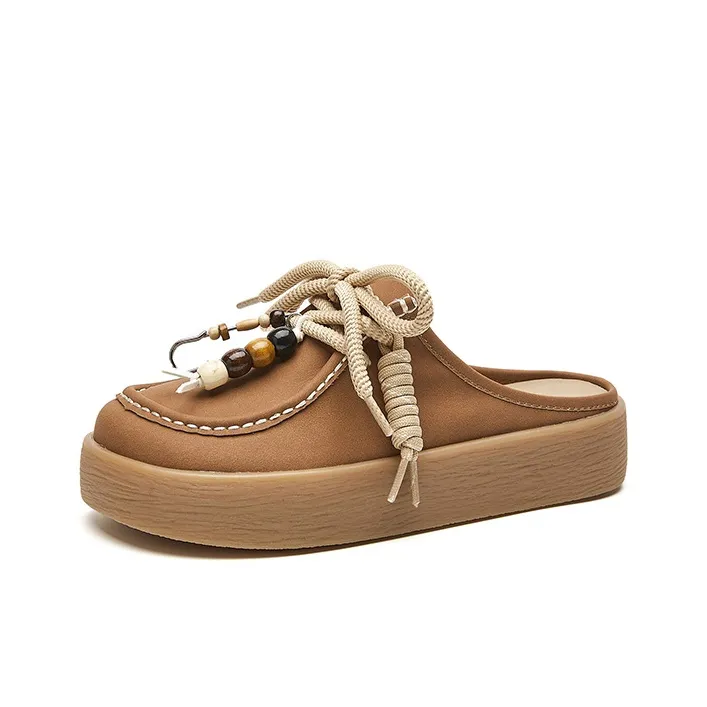ST&SAT Rubber Sole Quiet Closed Toe Slippers Women's-4