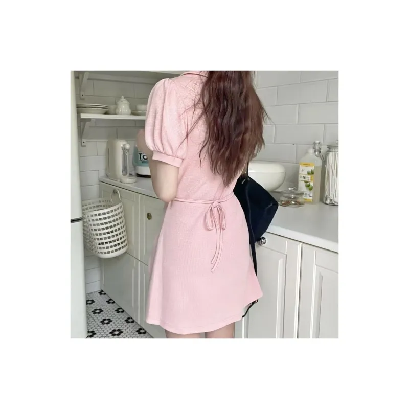 Mu Xiao Xin Short Sleeved Dress Women's-4