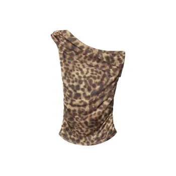 YINLEI Tank Tops Women's Leopard Print