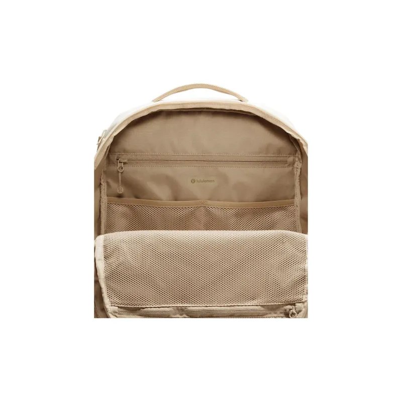 Lululemon Polyester Backpack Unisex Light Ivory With Transparent Oak-2