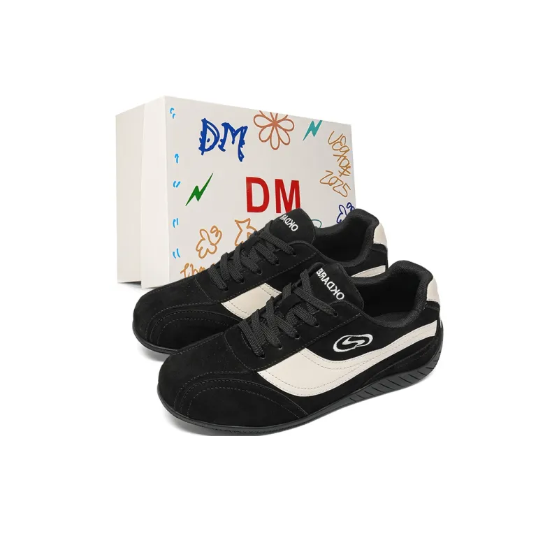 DM Casual Shoes Unisex Low Top Black-4