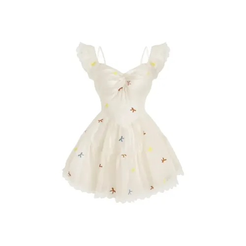 Local Gal Slip Dresses Women's Apricot