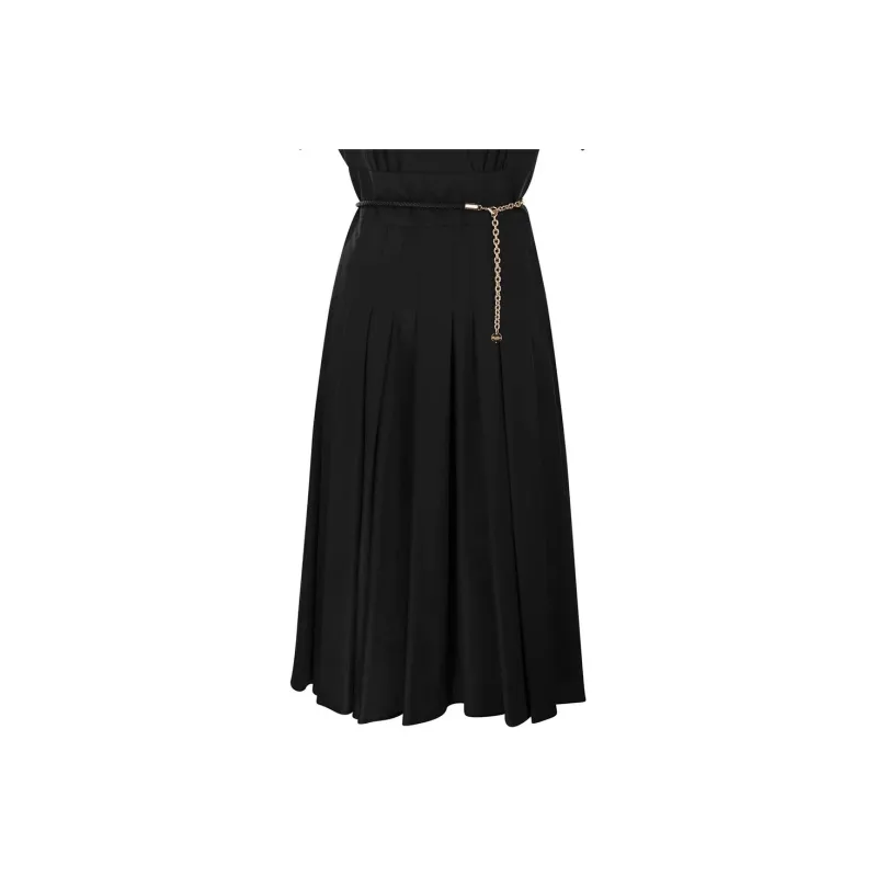 MaxMara Studio Short Sleeved Dresses Women's Black-4