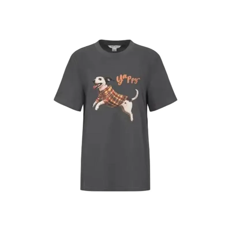 URBAN REVIVO T Shirts Women's Medium Gray-0