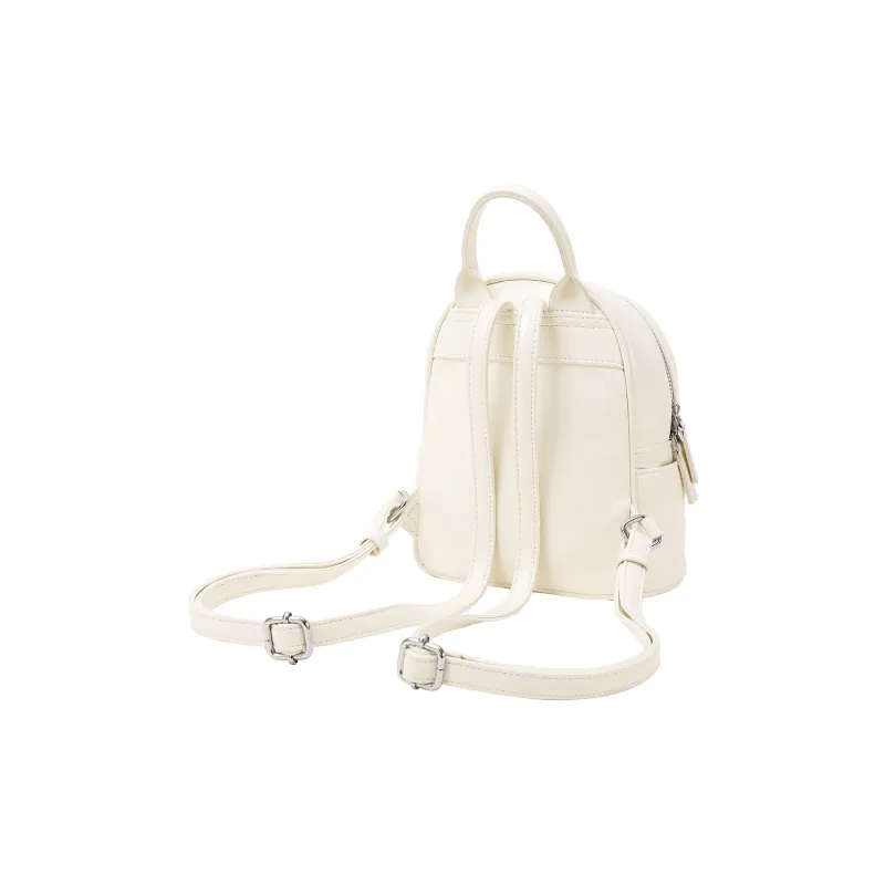 AILUXI Synthetic Leather Backpack Women's Milkshake White-3