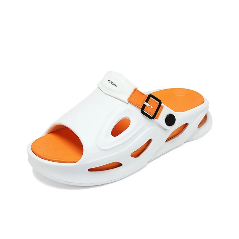 RENBEN Slip Resistant Abrasion Resistant Odor Resistant Slide Slippers Men's-15