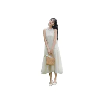 GOSO Sleeveless Dresses Women's White