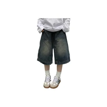 Weles Denim Shorts Unisex Vintage Blue