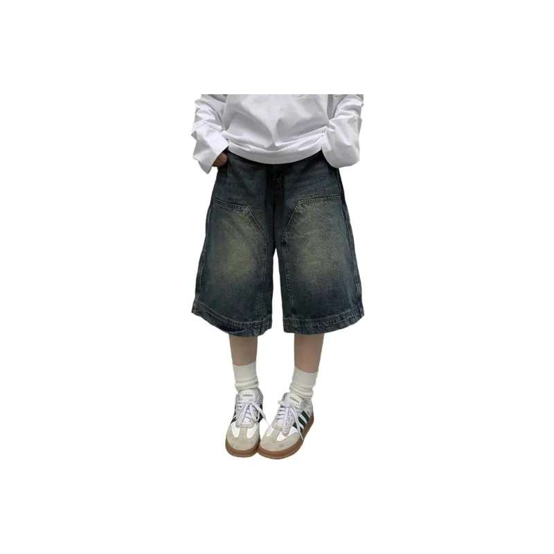 Weles Denim Shorts Unisex Vintage Blue-0