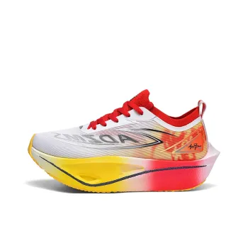 ANDEZHANMUSI Running Shoes Unisex Low Top White Orange Red