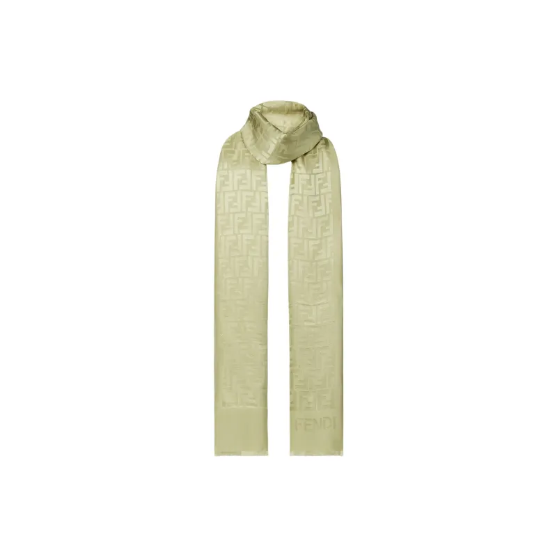 FENDI Silk, Silk Shawls Women's Green-1