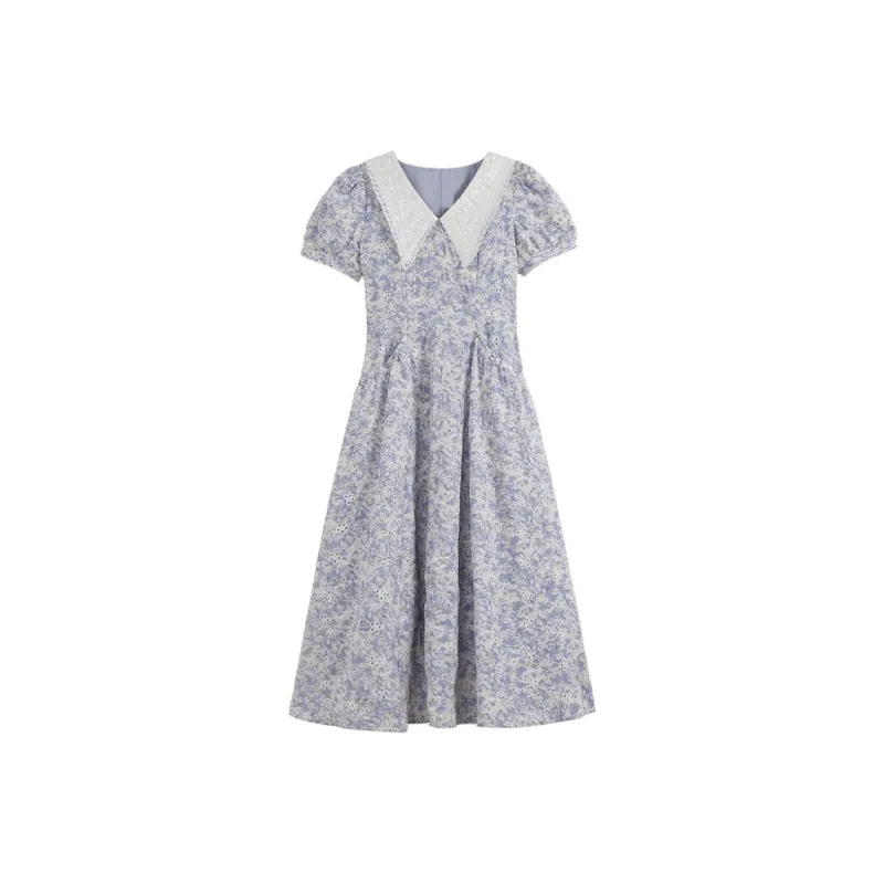 Mu Xiao Xin Short Sleeved Dress Women's-0