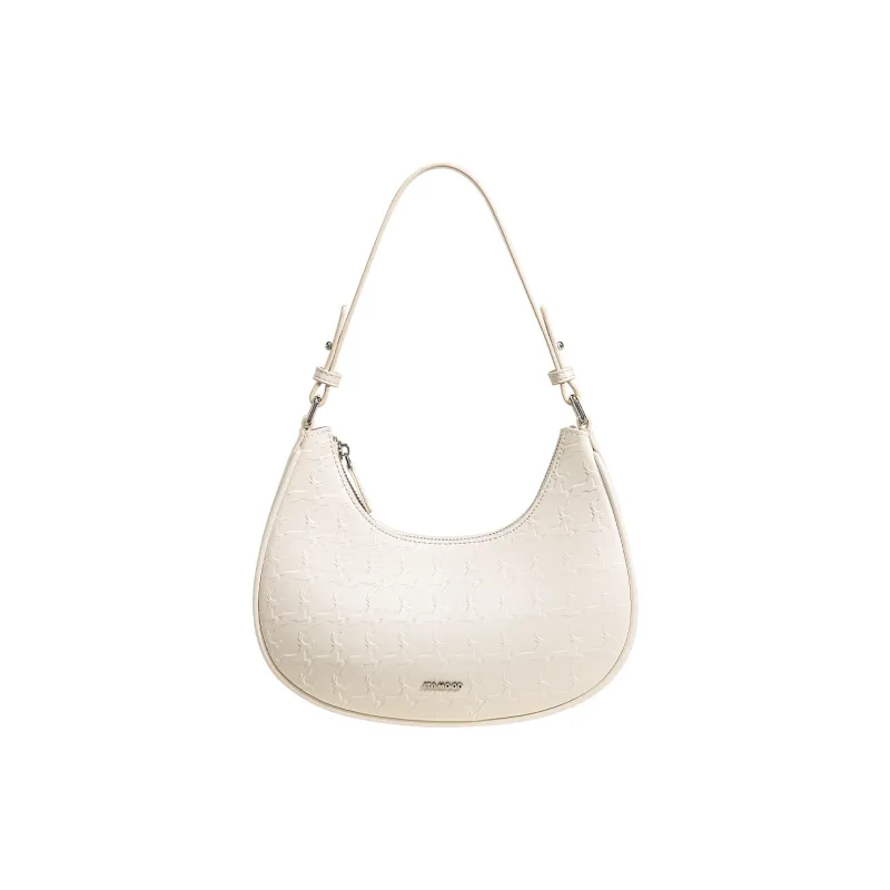 Miao Di Cow Leather Handbag, Shoulder Bag, Crossbody Bag Regular Women's Milkshake White-0