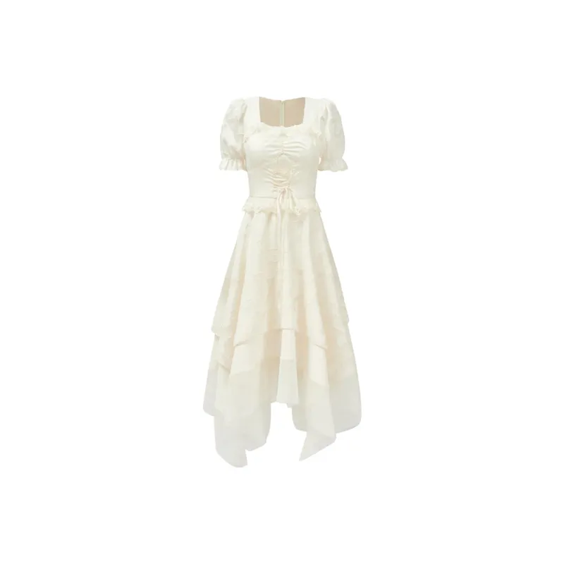 GUOZHEN Short Sleeved Dress Women's-0
