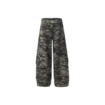 WHELVE Cargo Pants Unisex Camouflage
