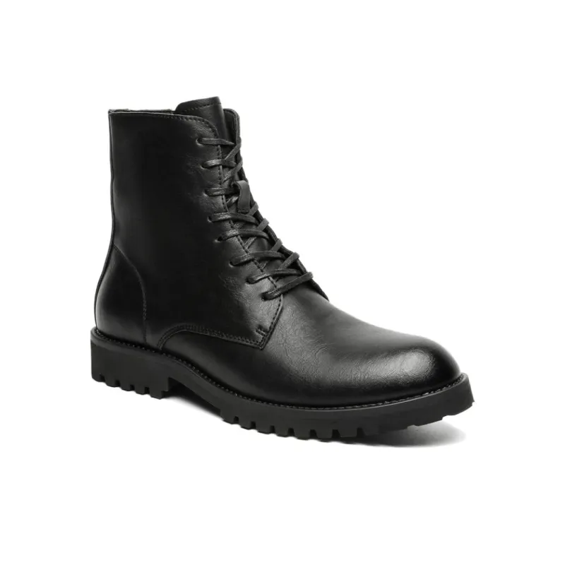 GIGIRYO Slip Resistant, Abrasion Resistant, Waterproof High Top Casual Shoes Men's Black-2