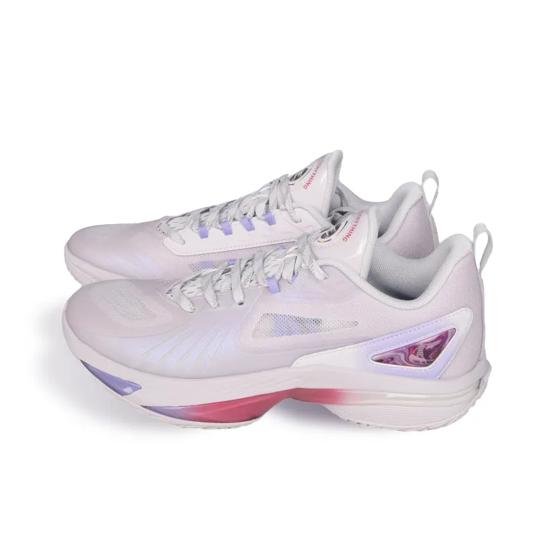 QIAODAN Anti Slip Wear Resistant Low Top Basketball Shoes Men's Purple-2