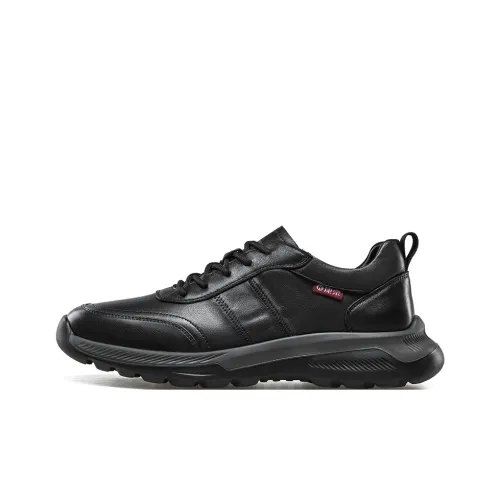 KANGNAI Wear resistant And Lightweight Low Top Casual Shoes Men's Black
