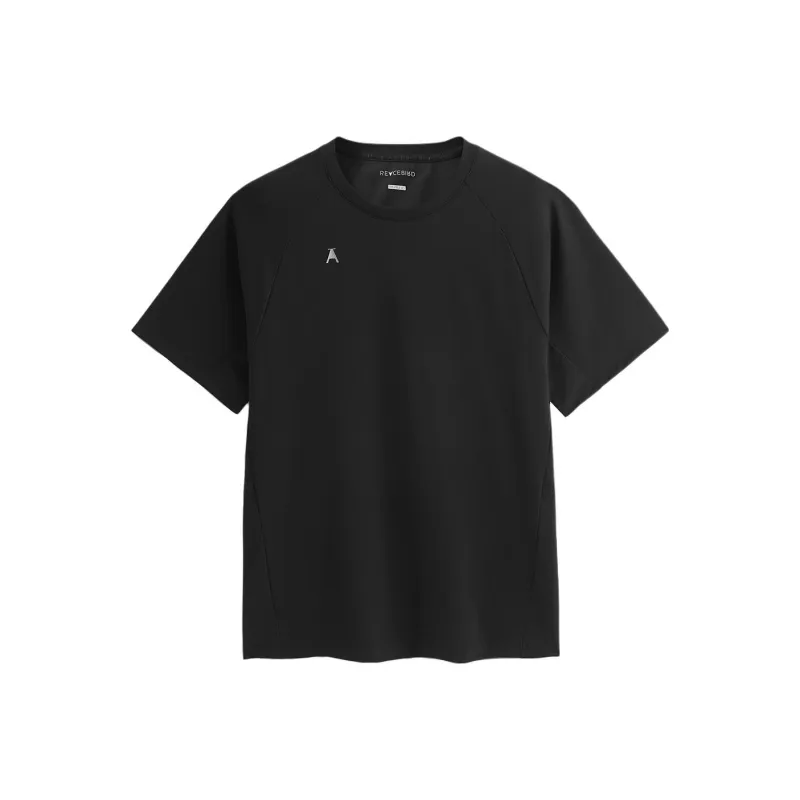 PEACEBIRD T Shirts Men Black-0