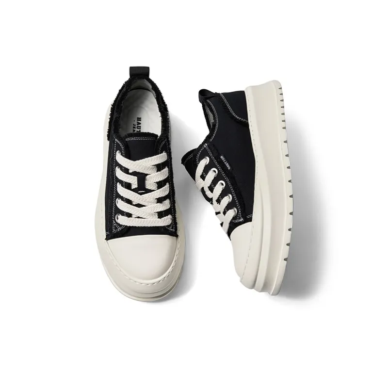 Hautton Breathable, Lightweight, And Abrasion Resistant Low Top Skateboard Shoes Men's-2