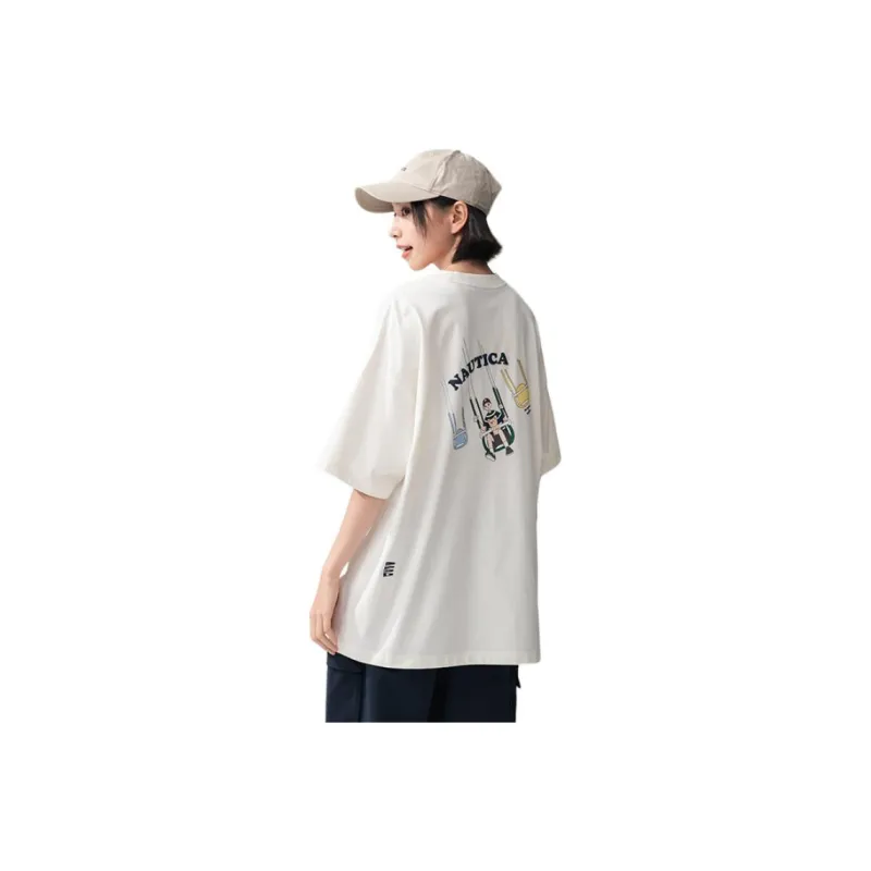 Nautica White Sail Regular T Shirt Women's-2
