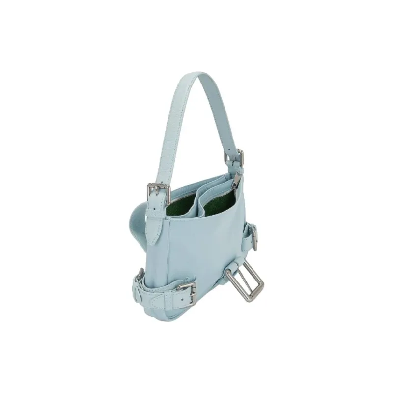 Bottega Veneta Polyester Handbag Trumpets Women's Blue Green-1