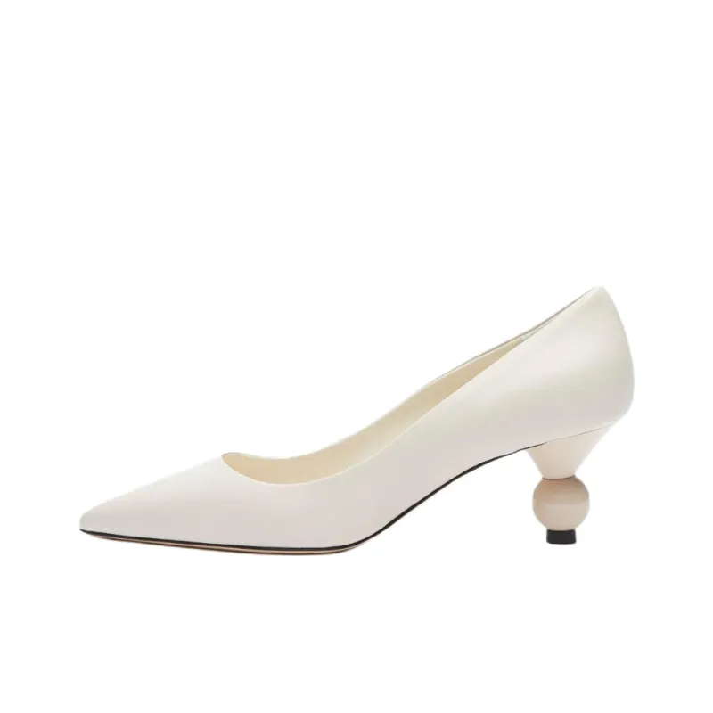 MaxMara Weekend Series Irregular Heel High Heels Women's White-0