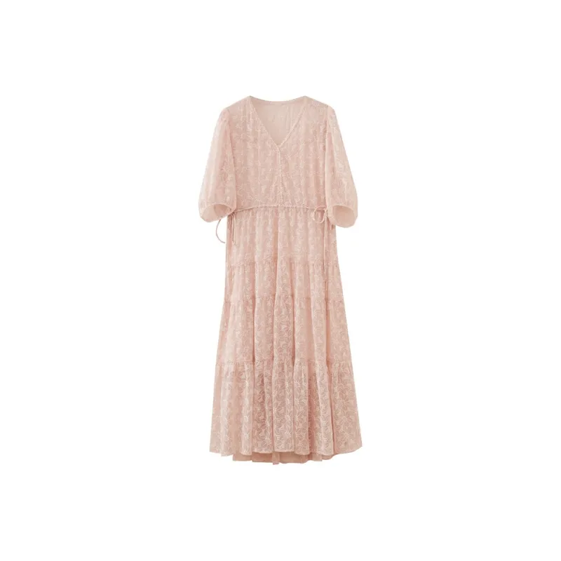 SHUIYUNJIAN Long Sleeved Dress Women's-0