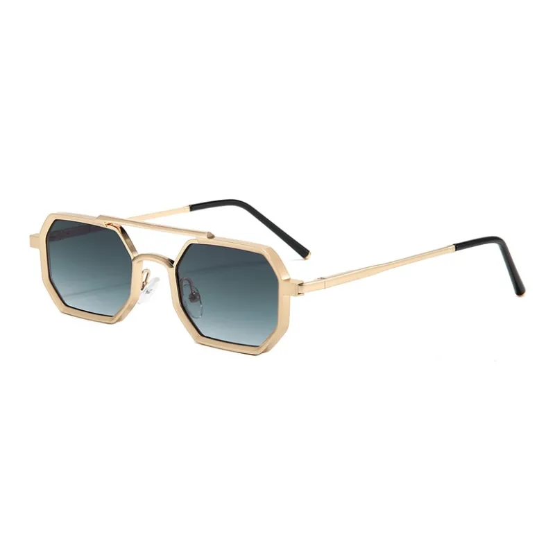 SOMAN Metal Irregular Shape Sunglasses Unisex-3