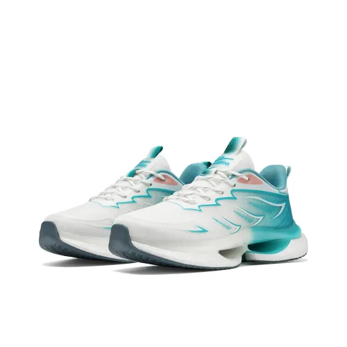 WARRIOR Running Shoes Men Low Top White/Blue/Light Blue/Dark Blue/Black/White/Green