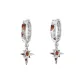 Brown Hoop Earrings-1 Pair
