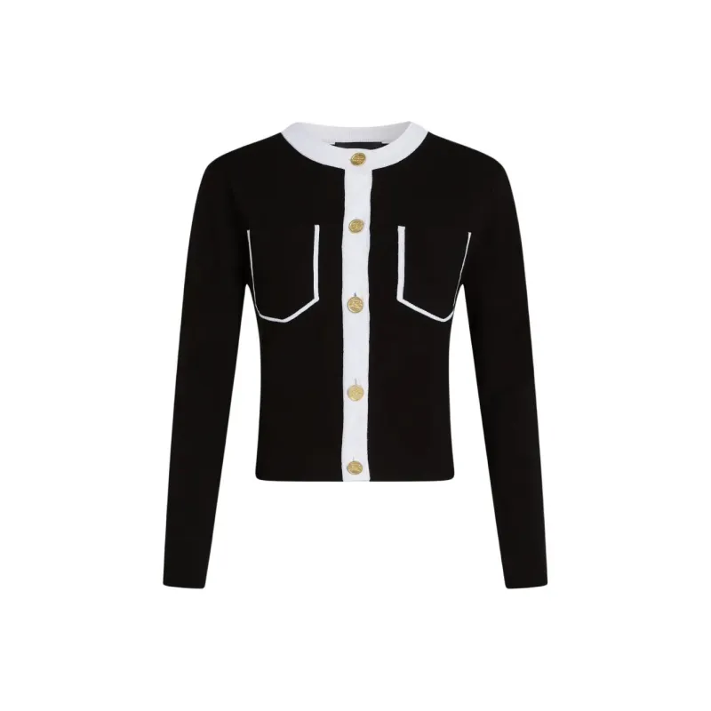 KARL LAGERFELD / Karl Lagerfeld Jeans Contrast piping Cardigan-0