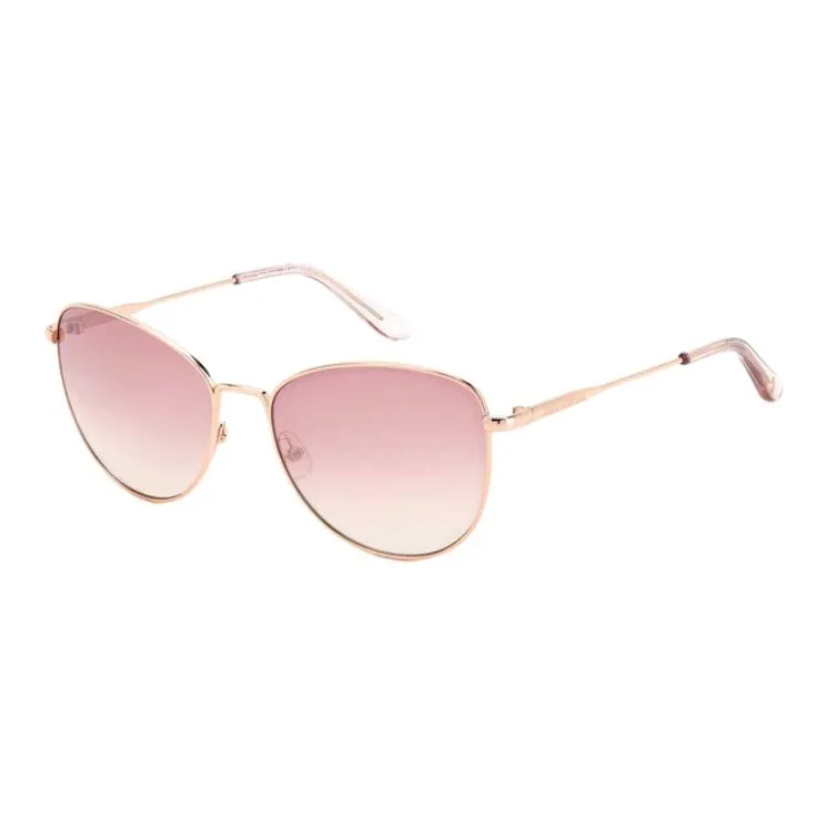 JUZI Stainless Steel Cat Eye Sunglasses Women's Pink-0