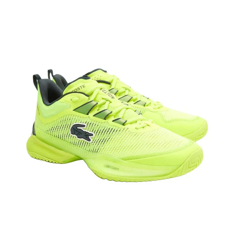 LACOSTE Anti Slip Wear Resistant Low Top Tennis Shoes Women's Yellow-2