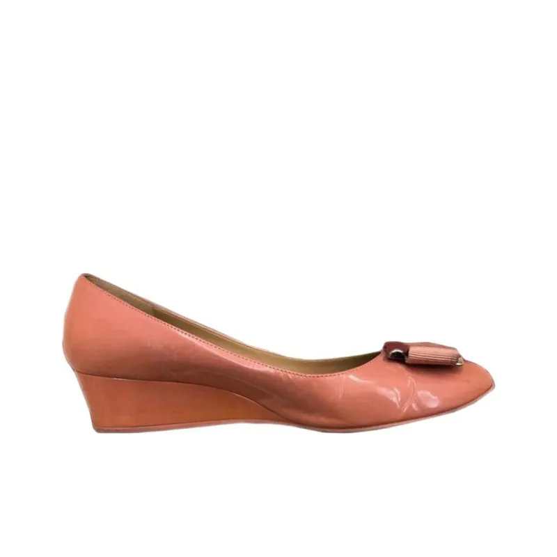 FERRAGAMO Wedge Heel High Heels Women's Pink-1