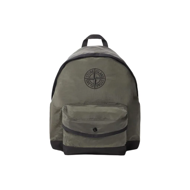 STONE ISLAND Nylon Backpack Kids' Army Green-0