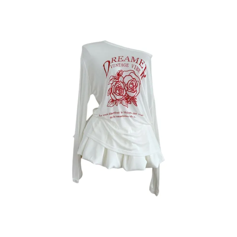 COVER TIME T Shirts Women's White-0