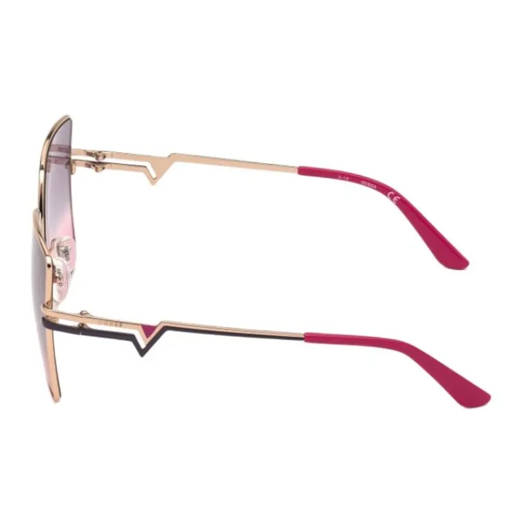 GUESS Metal Butterfly Sunglasses Women's Gold-1